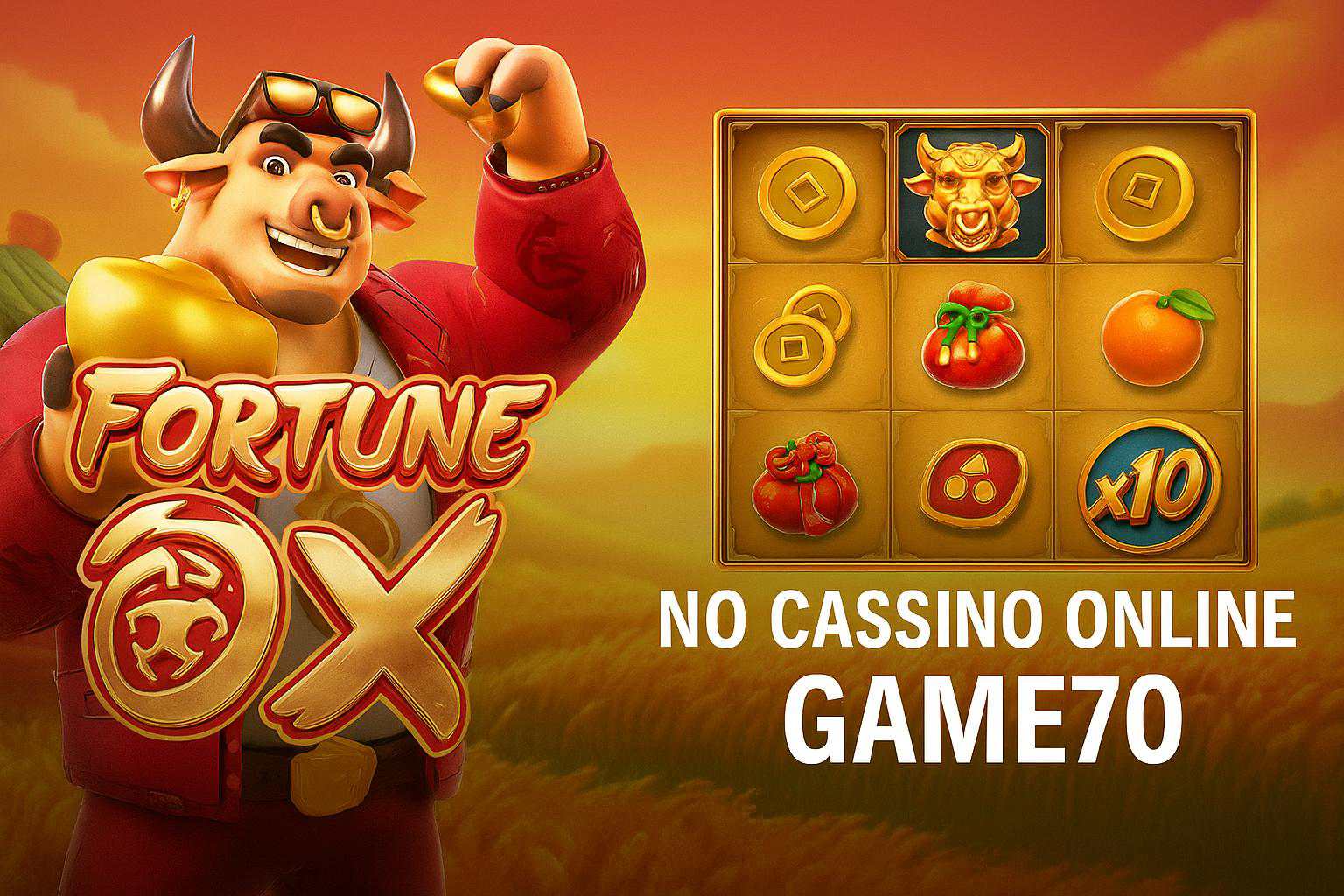 Fortune Ox no GAME70 - Aposte Agora e Reivindique Seus Ganhos