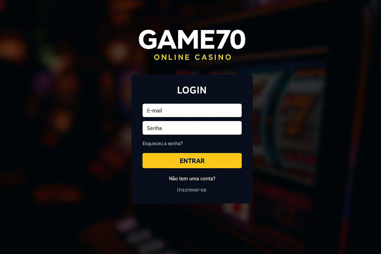 Registro na GAME70 Garante Acesso a uma Vasta Seleção de jogo